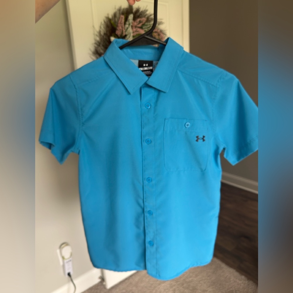 Under Armour Youth Bright Blue Casual Shirt